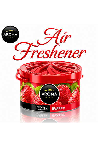 Aroma معطر هواء عضوي برائحة الفراولة للسيارة، طويل الأمد، جل مضاد للانسكاب لل...