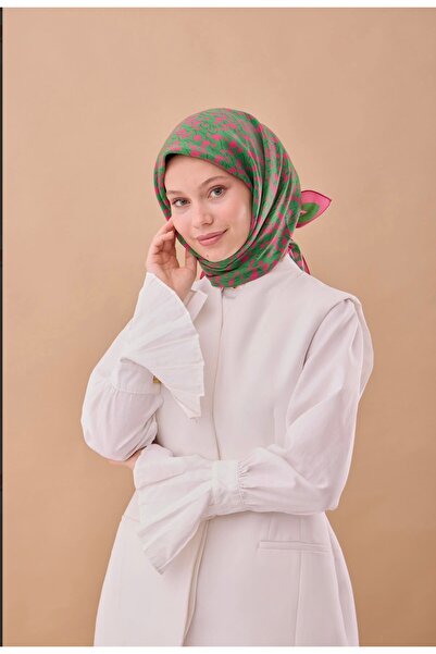 çiçek desen Aura eşarp