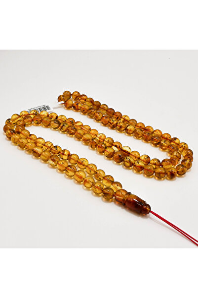Generic Brand Natural Baltic Amber Rosary with Inclusions – 99 Beads 8.5mm Ro...