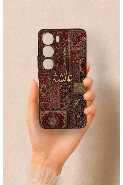 Vip Case حافظة سيليكون بنمط السجاد العتيق متوافقة مع هاتف Vivo V40 Lite 5G