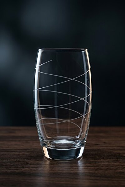 DECOSTYLE Spiral 6-Piece Water & Soft Drink Glass Set – Modern Stylish Glass ...