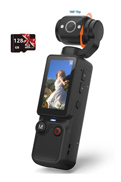 ZONBON كاميرا تصوير فيديو بدقة 2.5K UHD مع زاوية تصوير 180 درجة °   كاميرا جي...