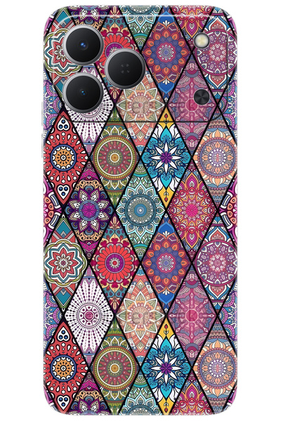 TECNO Spark 50 4G (KN4n) Uyumlu Kılıf Desen Baskılı Silikon Kilim Tasarım STK...