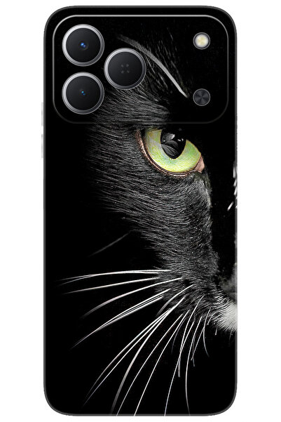 TECNO Spark 50 4G (KN4n) Uyumlu Kılıf Desen Baskılı Silikon Siyah Kedi STK:48...