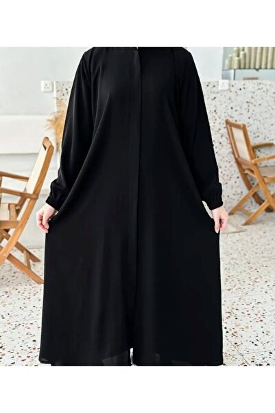 Rooz Abaya with Zipper and Hidden Pockets Luxurious