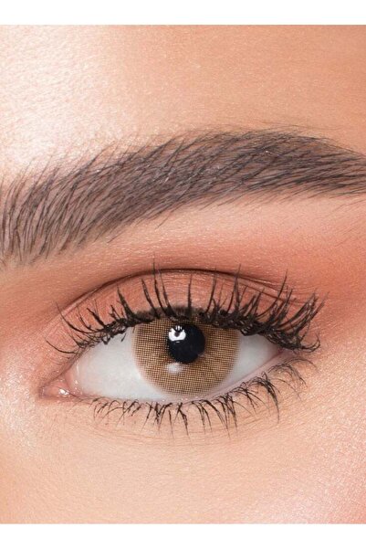 NATUREL عدسات لاصقة طبيعية - عدسات شهرية - لون كور مارون - زوج في علبة مع حاف...