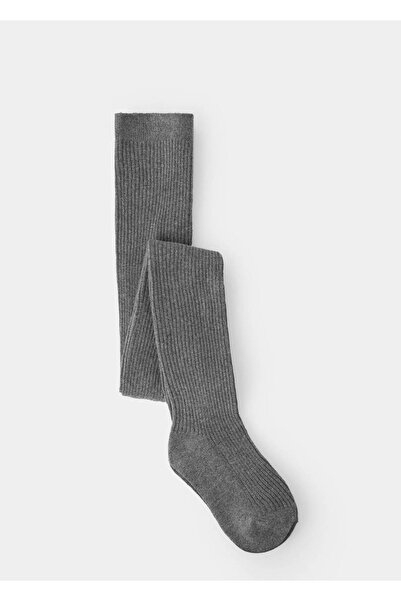 MANGO Kids Ribbed knit tights