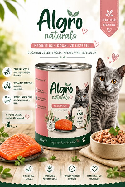 Premium Kedi Konserve Maması Balıklı 415 gr