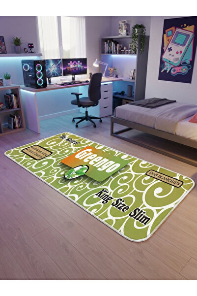 RUGRUMBA سجادة غرفة الشباب بتصميم ألعاب الفيديو مقاس 60x200 سم