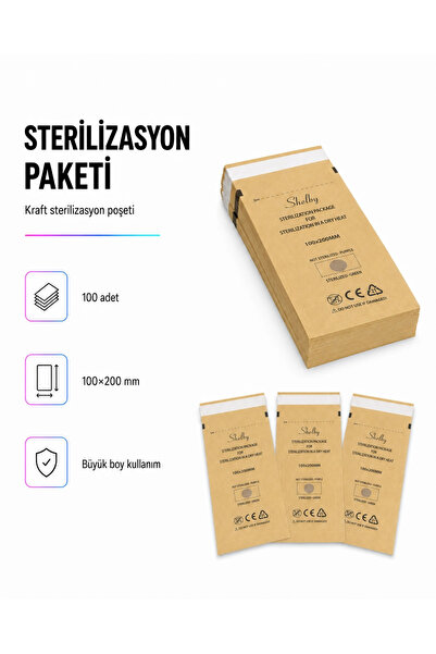 SHELBY ŞHELBY 100'LÜK STERİLİZASYON PAKETİ