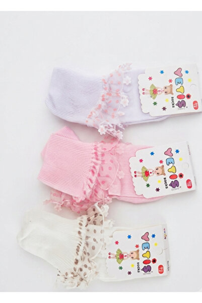 Generic Brand Girl's 3-Piece Lace Socks