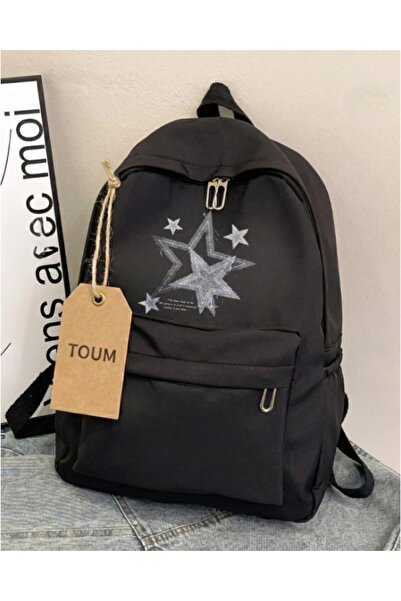 Touz Moda Star Graffiti Printed School, Classroom, Course Backpack