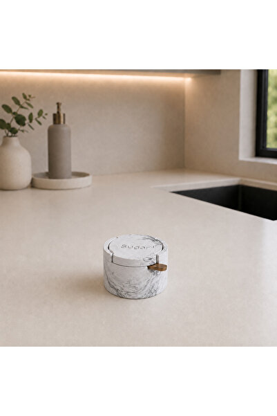ThreeT Beton mermer desen mini şekerlik