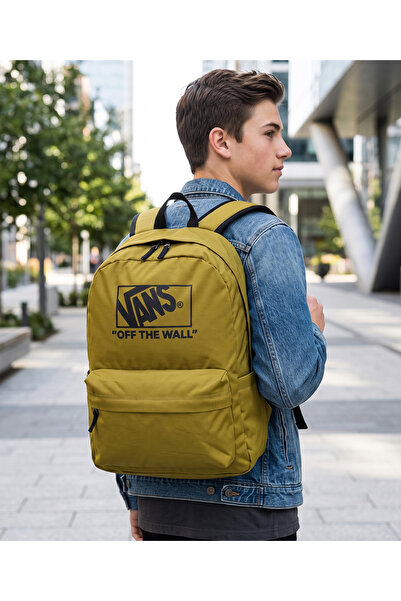 Vans Rucsac Old Skool, potrivit pentru utilizare zilnică și pentru școală, co...