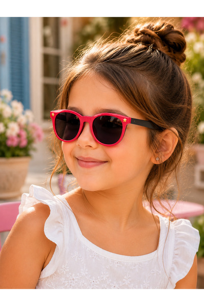 Bymiel Children's Star Detailed Uv400 Protection Sunglasses