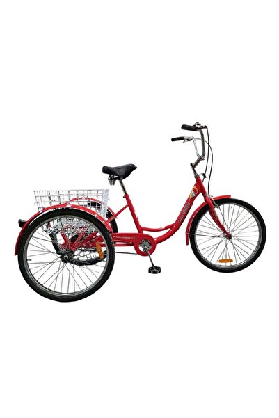 CHALLENGER 24-inch Bicycle - Three Wheels with Rear Iron Basket