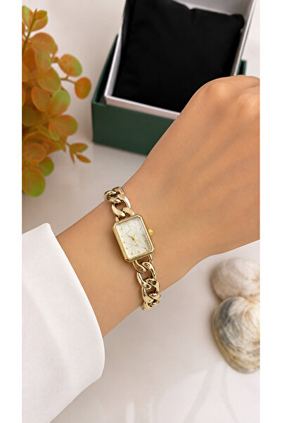 charmove ile kendinizi şımartın Steel Cord Gold Color Women Wrist Watch