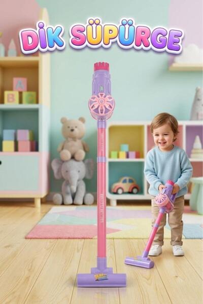 Tıfıl Toys 4 Parçalı Fırçalı Oyuncak Dikey Elektrikli Süpürge Seti - Eğitici ...