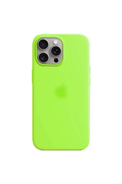 OEM Husă compatibilă cu iPhone 14 Pro, din silicon, verde - verde lime