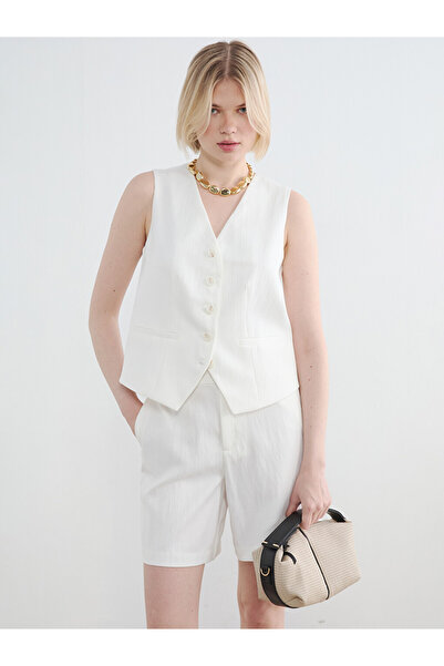 LC Waikiki V Neck Women's Classic Waistcoat
