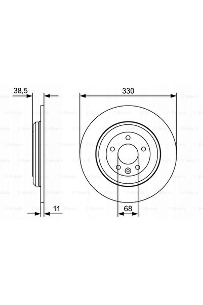 Boschen 0986479W01 DISC NEDIFINIȚIONAT. FORD T. EDGE 10-/EXPLORER 10-/15-/FLE...