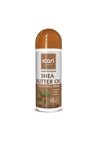 Ican London Hair Polisher Shea Butter Oil Smoothing Serum 207ml – Alcohol-Fre...