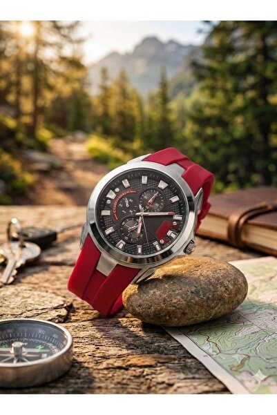 Newera Watch Silicone Band Men's Wristwatch