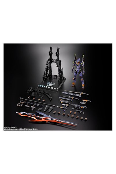 BANDAI Tamashii Evangelion MB EVANGELION TEST TYPE 01 30th with the spear of Gaius S.H. Figuarts Action Figure By Tamashii