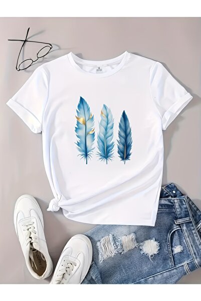 puolikuu Unisex Comfortable Fit Tshrit Printed Tshirt