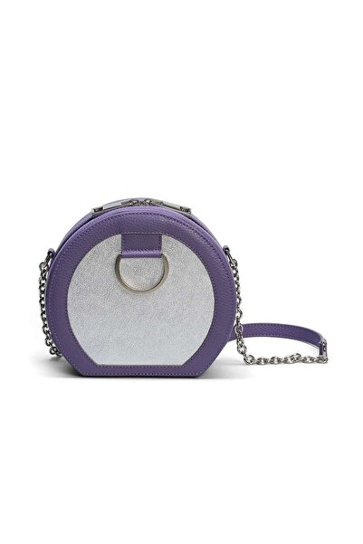 Urban Vanilla Geantă crossbody din piele mov MACCA
