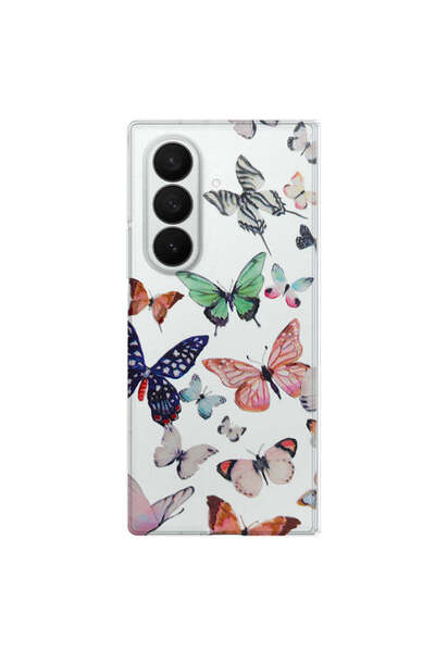 OEM Husă compatibilă cu Galaxy Z Fold 5, din silicon, Multicolor - multicolor