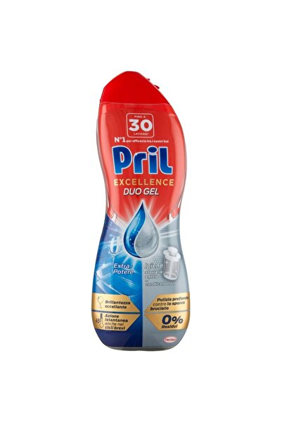 Pril Excellence Duo Gel Απορρυπαντικό Πλυντηρίου Πιάτων Αντι-οσμικό με Ξύδι, ...