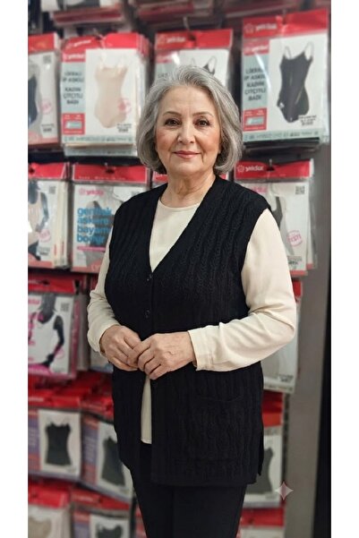 Modalüx Thin Knitted Pocketed Mother's Vest