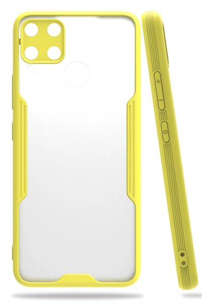 New Face حافظة ACONCEPT Realme C15 من السيليكون البلاتيني (181011) - أصفر