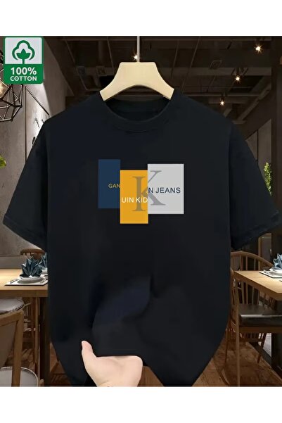 EURO CODE Erkek tişört, %100 pamuk, baskılı tişört, bisiklet yaka, kısa kollu...