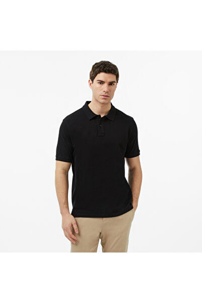 Nautica Erkek Siyah Regular Fit Polo Yaka T-Shirt