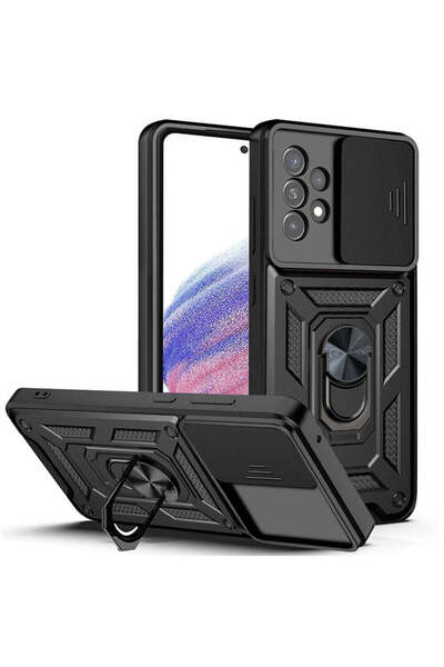 Techsuit Husă pentru Samsung Galaxy A53 5G, Seria CamShield, albastru - negru