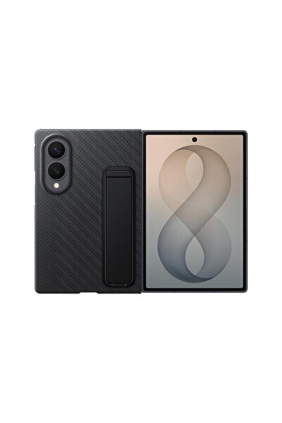 Samsung Husă spate din carbon cu suport pentru Galaxy Z Fold8 (Negru)