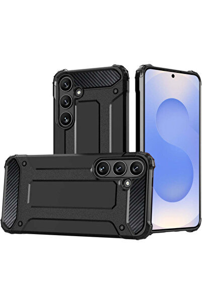 Techsuit Husă pentru Samsung Galaxy S25 Plus, Hybrid Armor, negru - negru