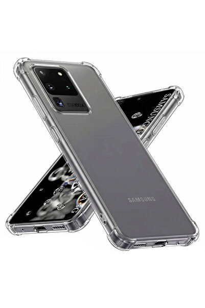 Techsuit Husă pentru Samsung Galaxy S20 Ultra 5G, din silicon transparent, re...