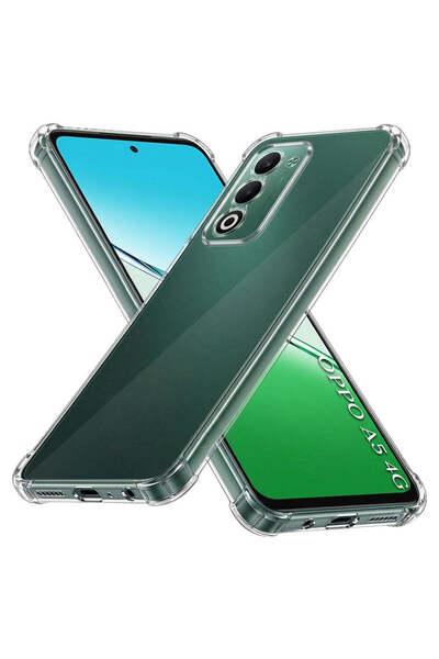 Techsuit Husă pentru OPPO A5 4G, din silicon transparent, rezistentă la șocur...