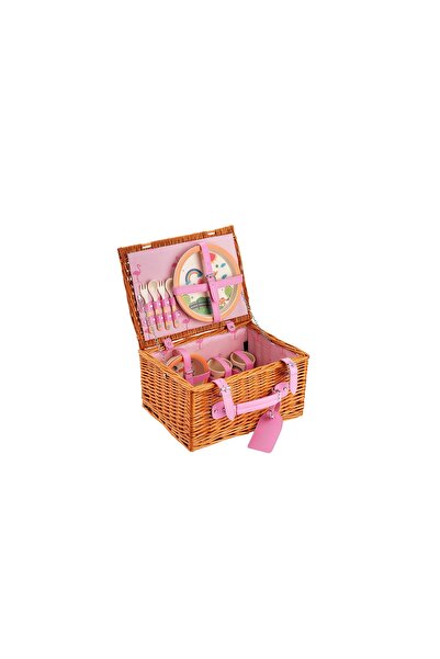 Picnic&co Picnicco Çocuk Piknik Sepeti 2 Kişilik El Yapımı Hasır Piknik Seti ...