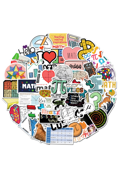 Choice 50pcs 50Pcs Mathematics Math Element Decals Stickers Pack Anime Sticke...