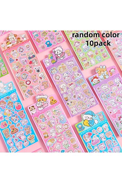 Choice1 10pack Holographic PET Sticker Pack for Journals and Fan Cards Waterp...