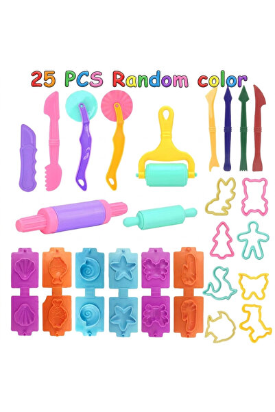 Choice1 25pcs random color 4-45pcs Kids Play Dough Tool Kit Various Animal Mo...