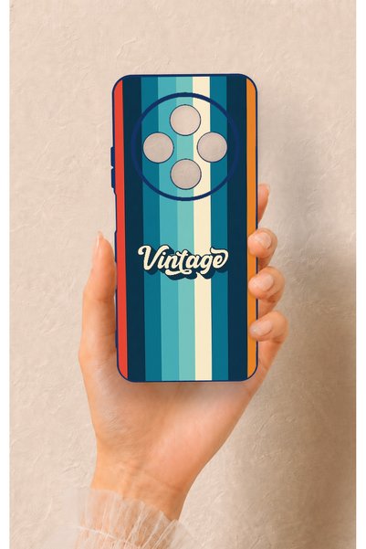 Vip Case Redmi 14C Compatible Vintage Patterned Silicone Case
