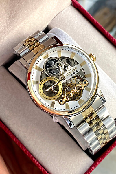 Reward Automatic Mechanism Steel Cord 2 Year Warranty Men's Wristwatch
