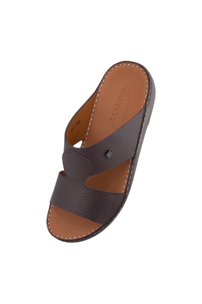 Cirino ( MB-101 ) Handmade Arabic Boy's Slippers | Arabic Sandals For Boys & Kids | Full Leather