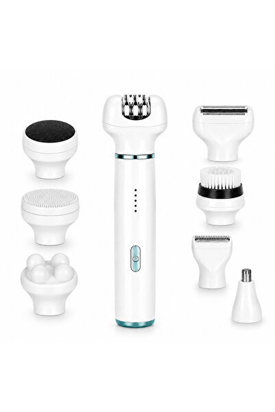 iTin Epilator profesional 8 in 1, reincarcabil, fara fir, capete interschimba...
