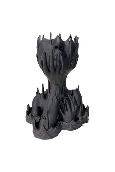 OEM Vază MaCherrie, Negru Galaxie, Imprimată 3D, H 25cm